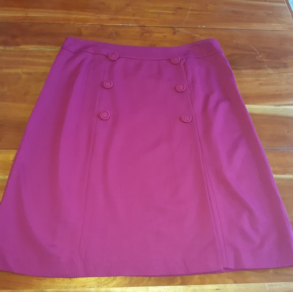 TALBOTS CRANBERRY COLORED SKIRT SZ 14 - Picture 2 of 7